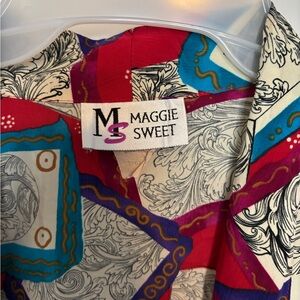 Vintage Maggie Sweet Colorful Patterned Blazer